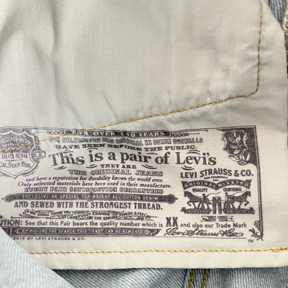 Levi’s 501 button fly 5 pockets style cut off shorts size 27 - Picture 5 of 8